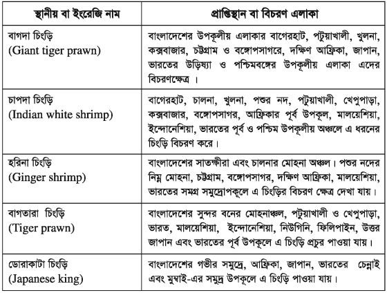 চিংড়ি পরিচিতি, জীববিদ্যা ও চাষ ব্যবস্থাপনা