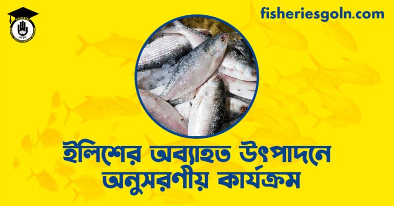 ইলিশের অব্যাহত উৎপাদনে অনুসরণীয় কার্যক্রম