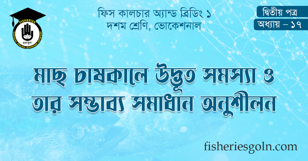 মাছ চাষকালে উদ্ভূত সমস্যা ও তার সম্ভাব্য সমাধান অনুশীলন