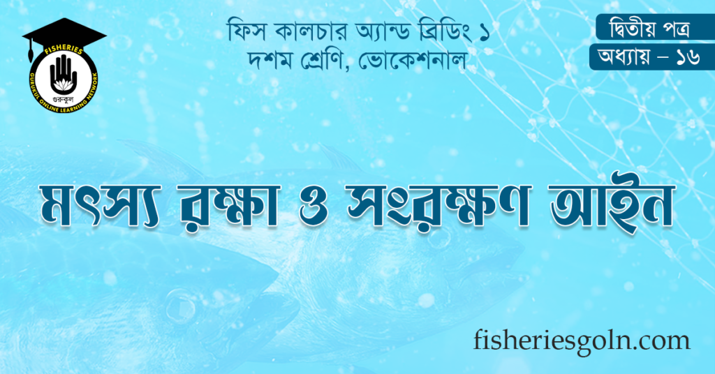 মৎস্য রক্ষা ও সংরক্ষণ আইন
