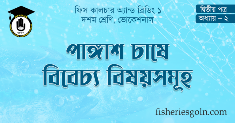 পাঙ্গাশ চাষে বিবেচ্য বিষয়সমূহ