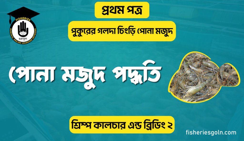 পোনা মজুদ পদ্ধতি | অধ্যায়-৫ | শ্রিম্প কালচার এন্ড ব্রিডিং-২