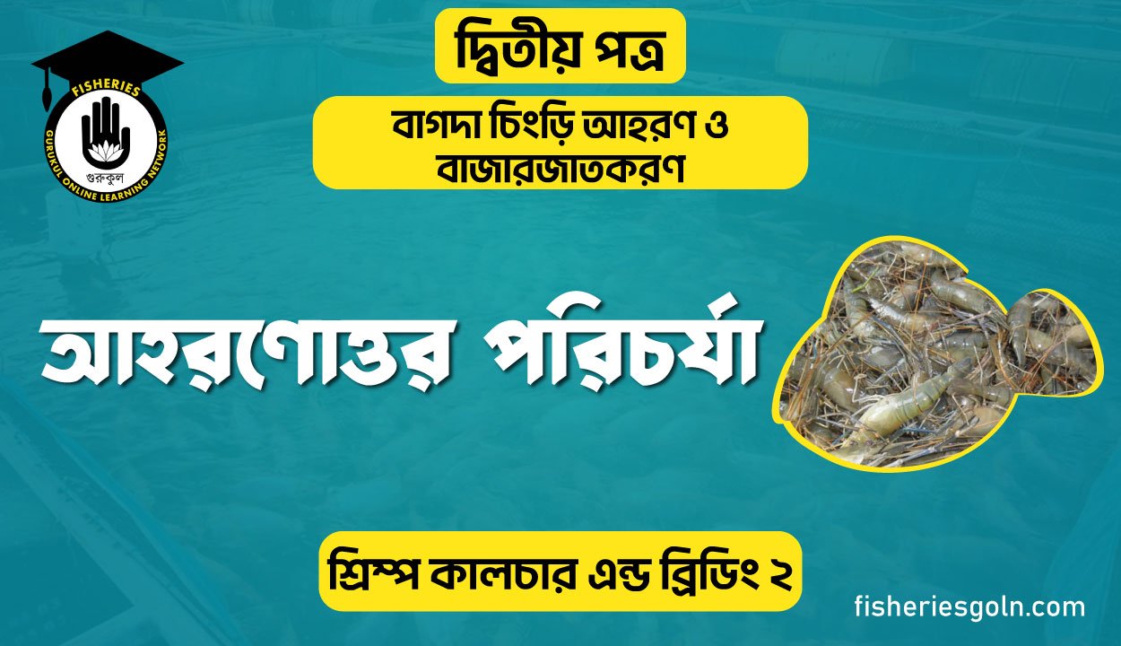 আহরণোত্তর পরিচর্যা | অধ্যায়-১ | শ্রিম্প কালচার এন্ড ব্রিডিং-২