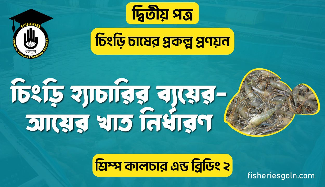 চিংড়ি হ্যাচারির ব্যয়ের-আয়ের খাত নির্ধারণ | অধ্যায়-৭ | শ্রিম্প কালচার এন্ড ব্রিডিং-২