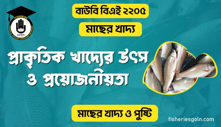 প্রাকৃতিক খাদ্যের উৎস ও প্রয়োজনীয়তা